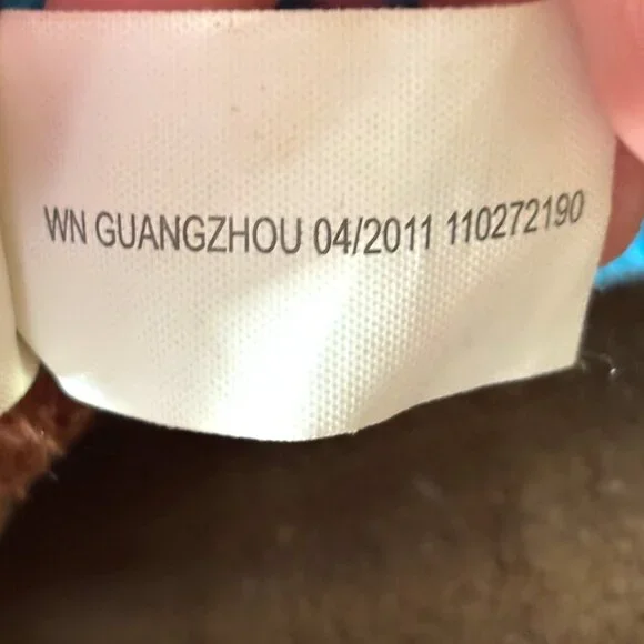 Dan Dee Sock Monkey Dog Plush Toy Peace signs Hippie Love 15" - Picture 7 of 9